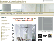 Tablet Screenshot of lamellen-gordijnen.nl